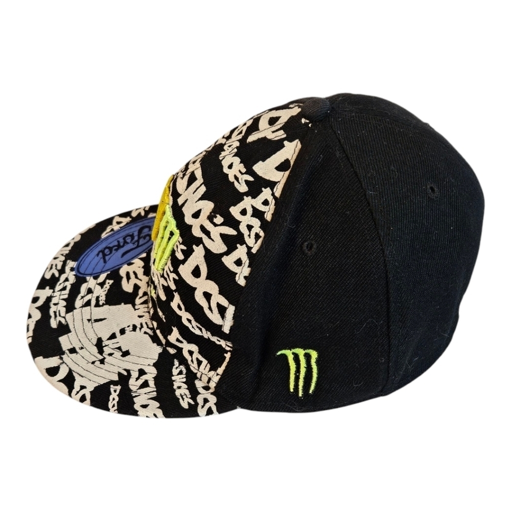 DC Shoes Monster Black and White Cap with Ford Logo - Picture 3 of 6